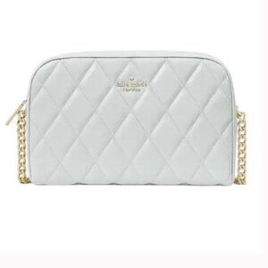 Kate Spade Crossbody Carey Mini Stone Gray Quilted Leather